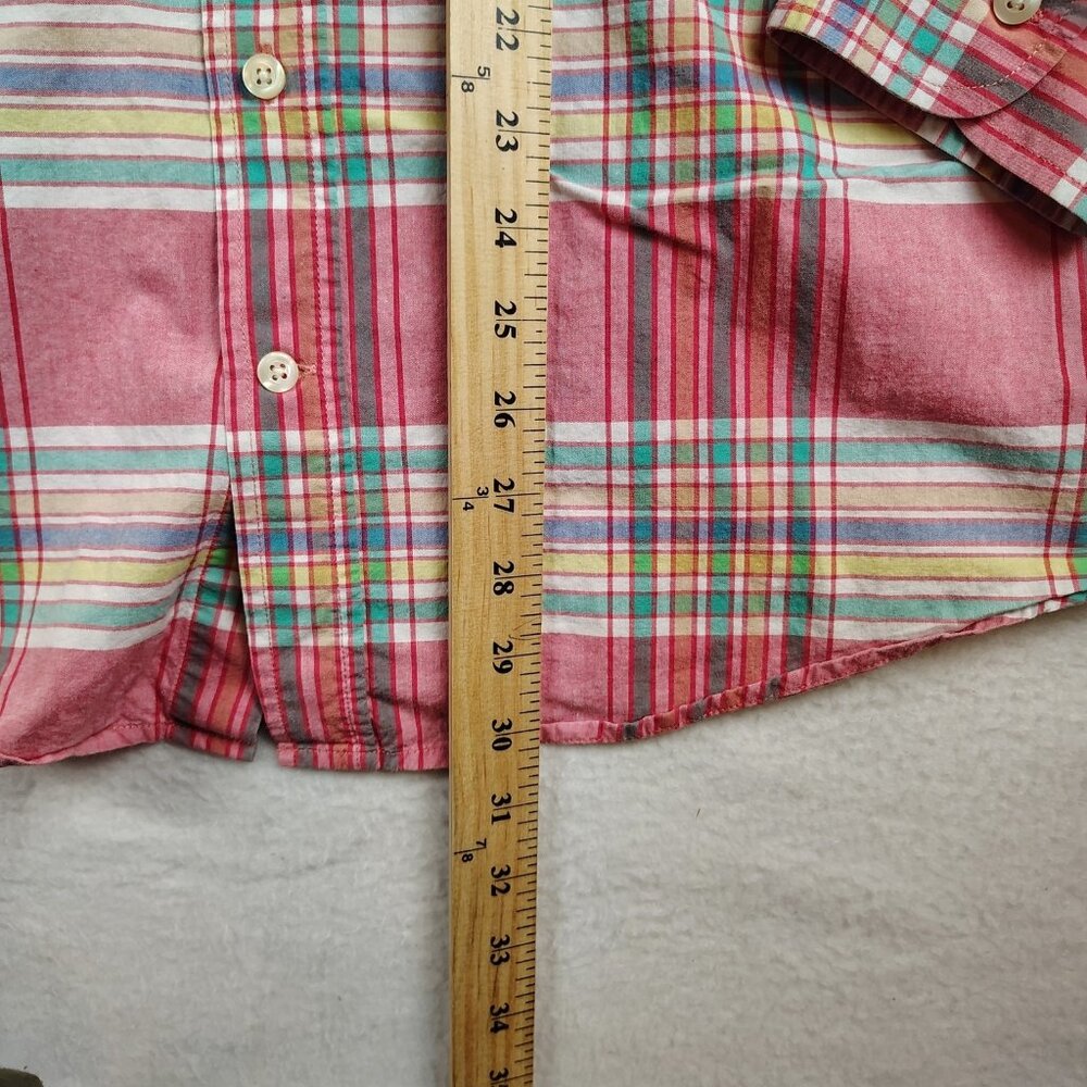 GAP Red and Blue Plaid Casual Shirt - Picture 5 of 7